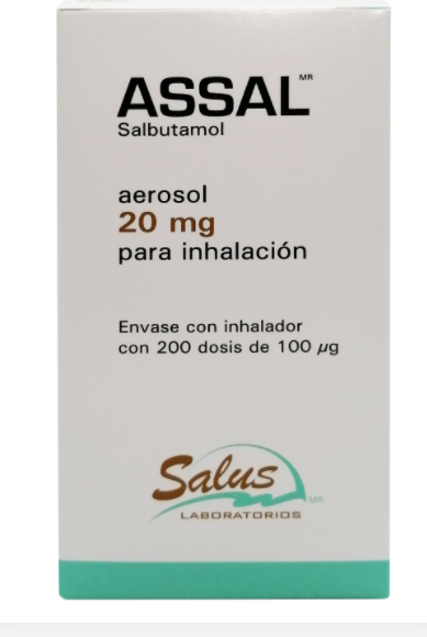 ASSAL (SALBUTAMOL) AEROSOL 20MG 100UG 200 DOSIS