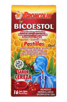 BRONCOLIN BICOESTOL CEREZA PASTILLAS C16
