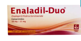 ENALADIL-DUO (ENALAPRIL/HIDROCLOROTIAZIDA) COMP 10/25MG C30