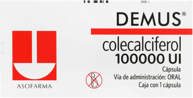 DEMUS (COLECALCIFEROL) CAP 100000UI C1