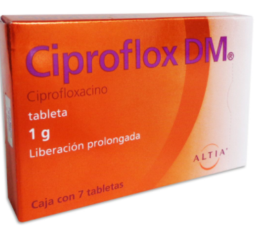 CIPROFLOX DM (CIPROFLOXACINO) TAB 1G C7