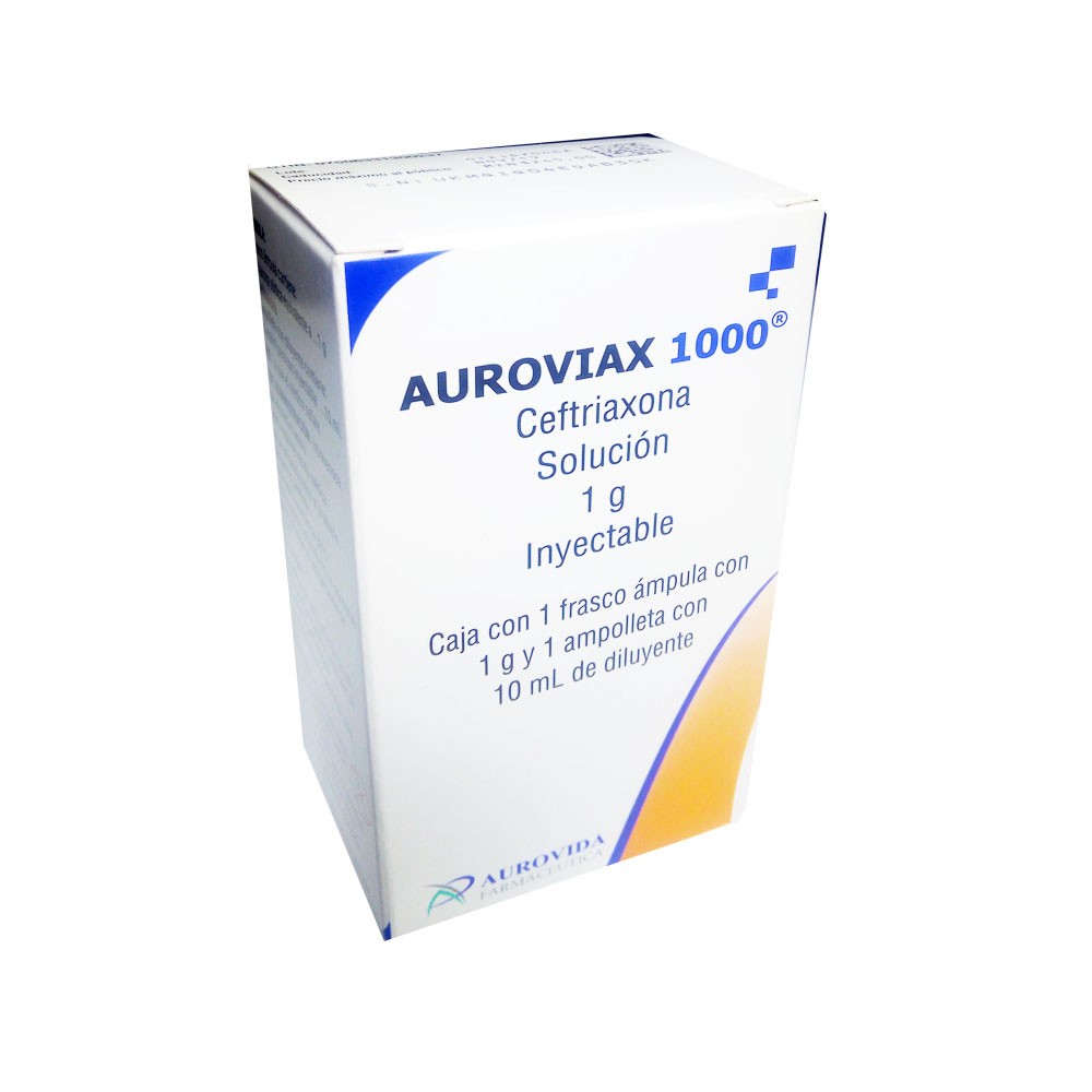 AUROVIAX 1000 (CEFTRIAXONA) AMP 1G 10ML C1