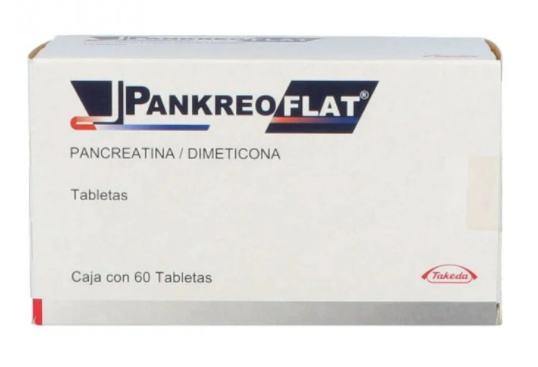 PANKREOFLAT (PANCREATINA/DIMETICONA) TAB 170MG/80MG C60
