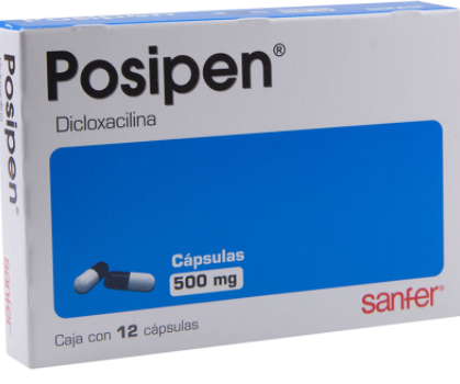 POSIPEN (DICLOXACILINA) CAP 500MG C12