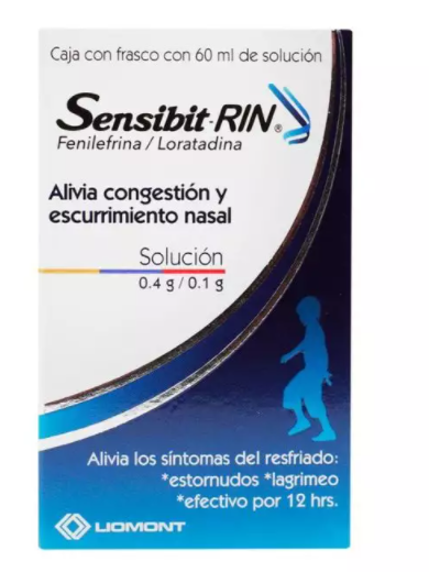 SENSIBIT-RIN (FENILEFRINA/LORATADINA) SOL 0.4/0.1G 60ML
