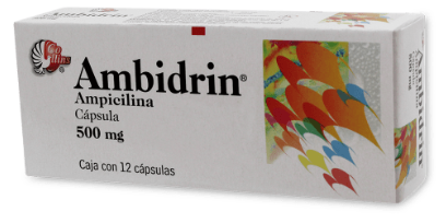 AMBIDRIN (AMPICILINA) CAP 500MG C12