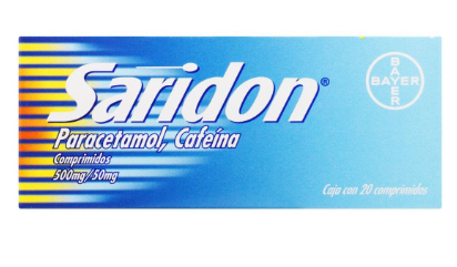 SARIDON (PARACETAMOL/CAFEINA) COMP 500MG/50MG C20