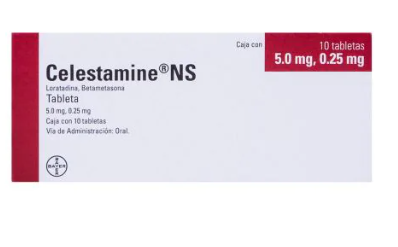 CELESTAMINE NS (LORATADINA, BETAMETASONA)TAB 5.0/0.25MG C10