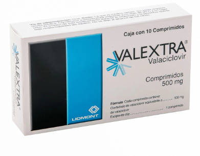 VALEXTRA (VALACICLOVIR) COMP 500MG C10