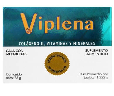 VIPLENA (COLAGENO II/VITAMINAS/MINERALES) TAB 73G C60