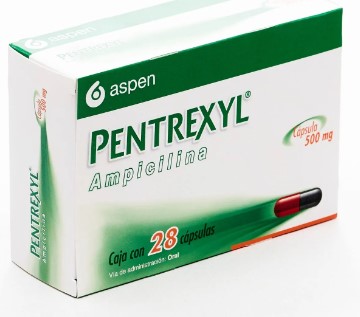 PENTREXYL (AMPICILINA) CAP 500MG C28