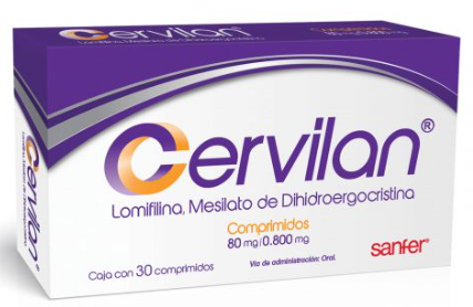 CERVILAN (LOMIFILINA/DIHIDROERGOCRISTINA) COMP 80MG/.800MG C30