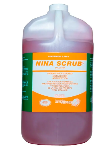 NINA SCRUB (GLUCONATO DE CLORHEXIDINA) GALON 20% 3.780L