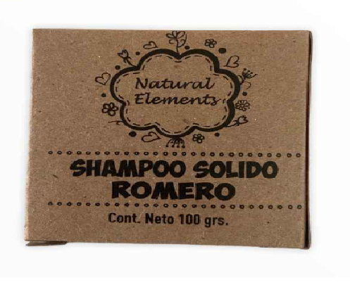 NATURAL ELEMENTS SHAMPOO SOLIDO ROMERO 100G