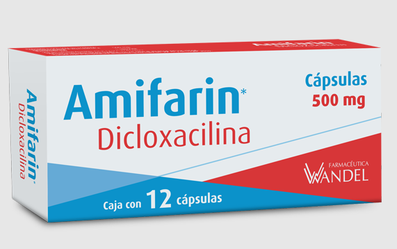 AMIFARIN (DICLOXACILINA) CAP 500MG C12