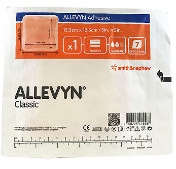 ALLEVYN ADHESIVE APOSITO12.5CMX12.5CM