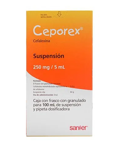 CEPOREX (CEFALEXINA) SUSP 250MG 100ML