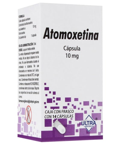 ATOMOXETINA CAP 10MG C14 ULTRA