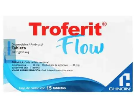 TROFERIT FLOW (DROPROPIZINA/AMBROXOL) TAB 30MG/30MG C15
