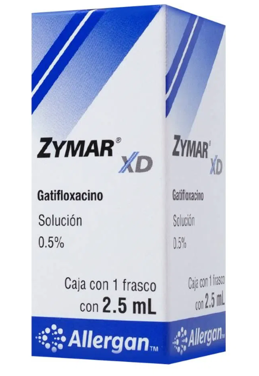 ZYMAR XD (GATIFLOXACINO) SOL GTS OFT 0.5% 2.5ML