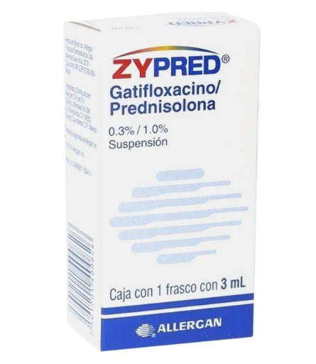 ZYPRED (GATIFLOXACINO/PREDNISOLONA) GTS 3ML