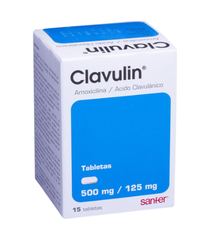 CLAVULIN (AMOXICILINA/ACIDO CLAVULANICO) TAB 500MG/125MG C15