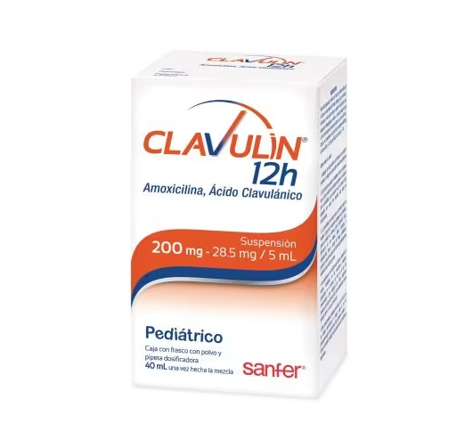 CLAVULIN 12H (AMOXICILINA/ACIDO CLAVULANICO) SUSP 200MG C40ML