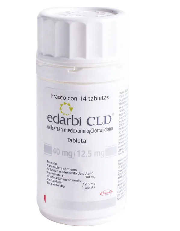 EDARBI CLD (AZILSARTAN MEDOXAMILO/CLORTALIDONA) TAB 40MG/12.5MG C14