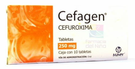 CEFAGEN (CEFUROXIMA) TAB 250MG C10