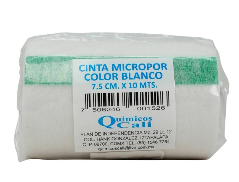 CINTA MICROPORE BLANCO 7.6CM X10 C1