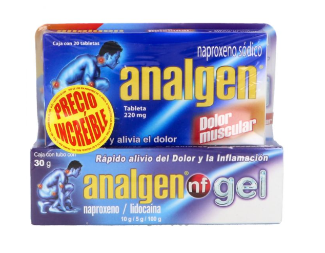 ANALGEN (NAPROXENO SODICO) TAB Y GEL