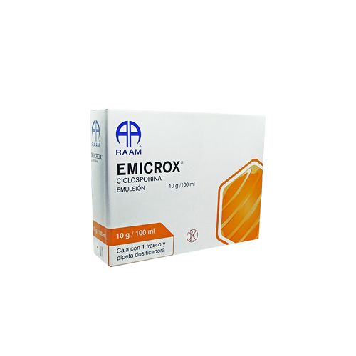 EMICROX (CICLOSPORINA) EMULSION 100MG/ML FCO 50ML