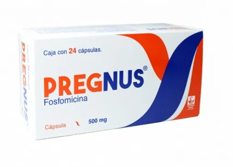 PREGNUS (FOSFOMICINA) CAP 500MG 24