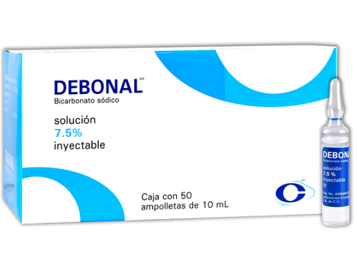 DEBONAL (BICARBONATO DE SODIO) AMP 7.5% C50