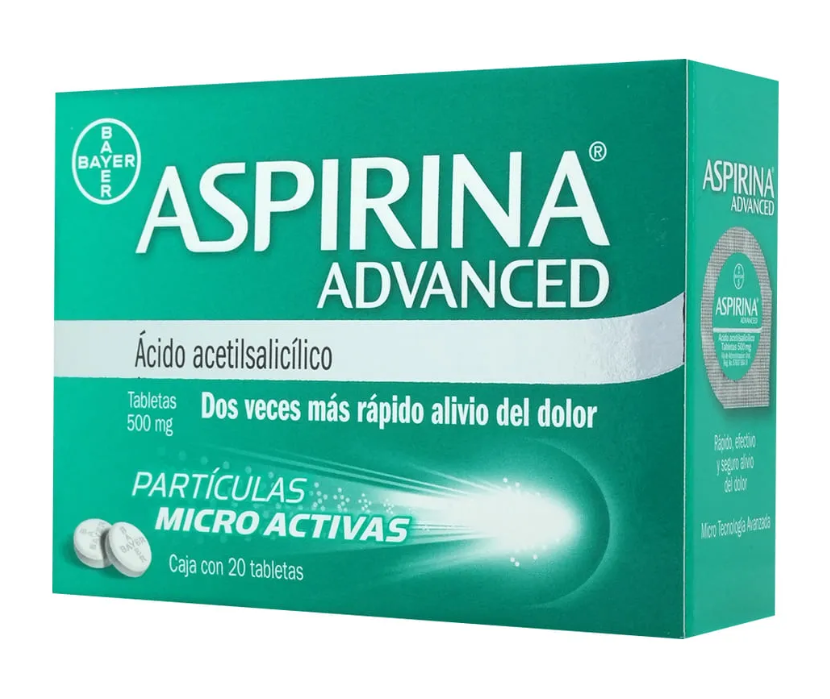ASPIRINA ADVANCED (ACIDO ACETILSALICILICO) TAB 500MG C20
