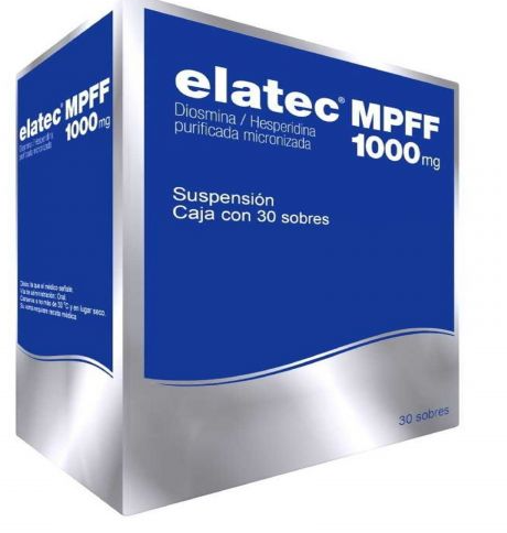 ELATEC (DIOSMINA/HESPERIDINA) TAB 1000MG C30