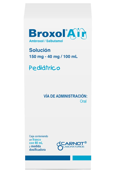 BROXOL AIR (AMBROXOL/SALBUTAMOL) SOL 150MG/40MG/100ML 60ML