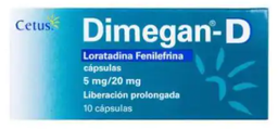 DIMEGAN D (LORATADINA-FENILEFRINA) CAP 5/20MG C10