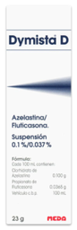 DYMISTA D (AZELASTINA/FLUTICASONA) 0.1/0.037% FCO 25ML