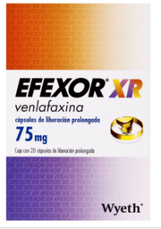 EFEXOR XR (VENLAFAXINA) CAP 75MG C20