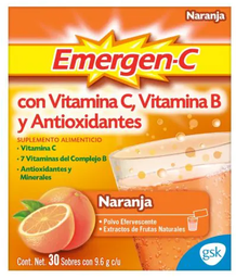 EMERGEN-C NARANJA(VIT C/VIT B/ANTIOXIDANTES) SOBRE 9.6G C10