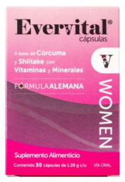 EVERVITAL WOMEN (CURCUMA/SHITAKE/VITAMINAS/MINERALES) CAP C30
