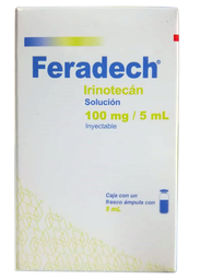 [7502216806979] ​​FERADECH (IRINOTECAN) FCO AMP 100MG/5ML C1