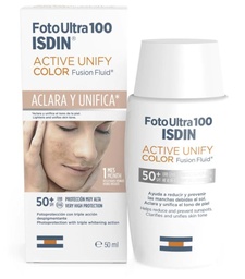 [8429420160668] ISDIN FOTO ULTRA100 ACTIVE UNIFY COLOR FUSION FLUID 50+FPS 50ML