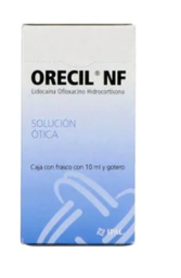 [7501314704460] ORECIL NF (LIDOCAINA/OFLOXACINO/HIDROCORTISONA) SOL OTICA 10ML C1