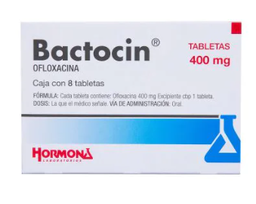 [7501385490880] BACTOCIN (OFLOXACINA) TAB 400MG C8