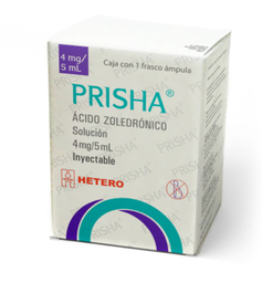 PRISHA (ACIDO ZOLEDRONICO) AMP 4MG/5ML HETERO