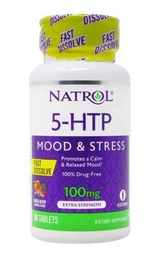 [047469060442] NATROL 5-HTP MOODS & STRESS TAB 100MG C30