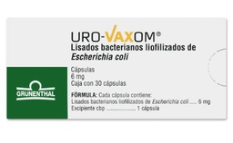 [7502209290211] URO-VAXOM (LISADOS BACTERIANOS LIOFILIZADOS) CAP 6MG C30