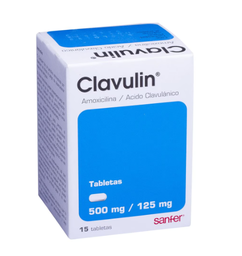 [7501070612894] CLAVULIN (AMOXICILINA/ACIDO CLAVULANICO) TAB 500MG/125MG C15